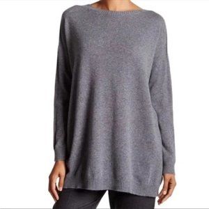 Eileen Fisher 100% Italian Cashmere Tunic Sweater
